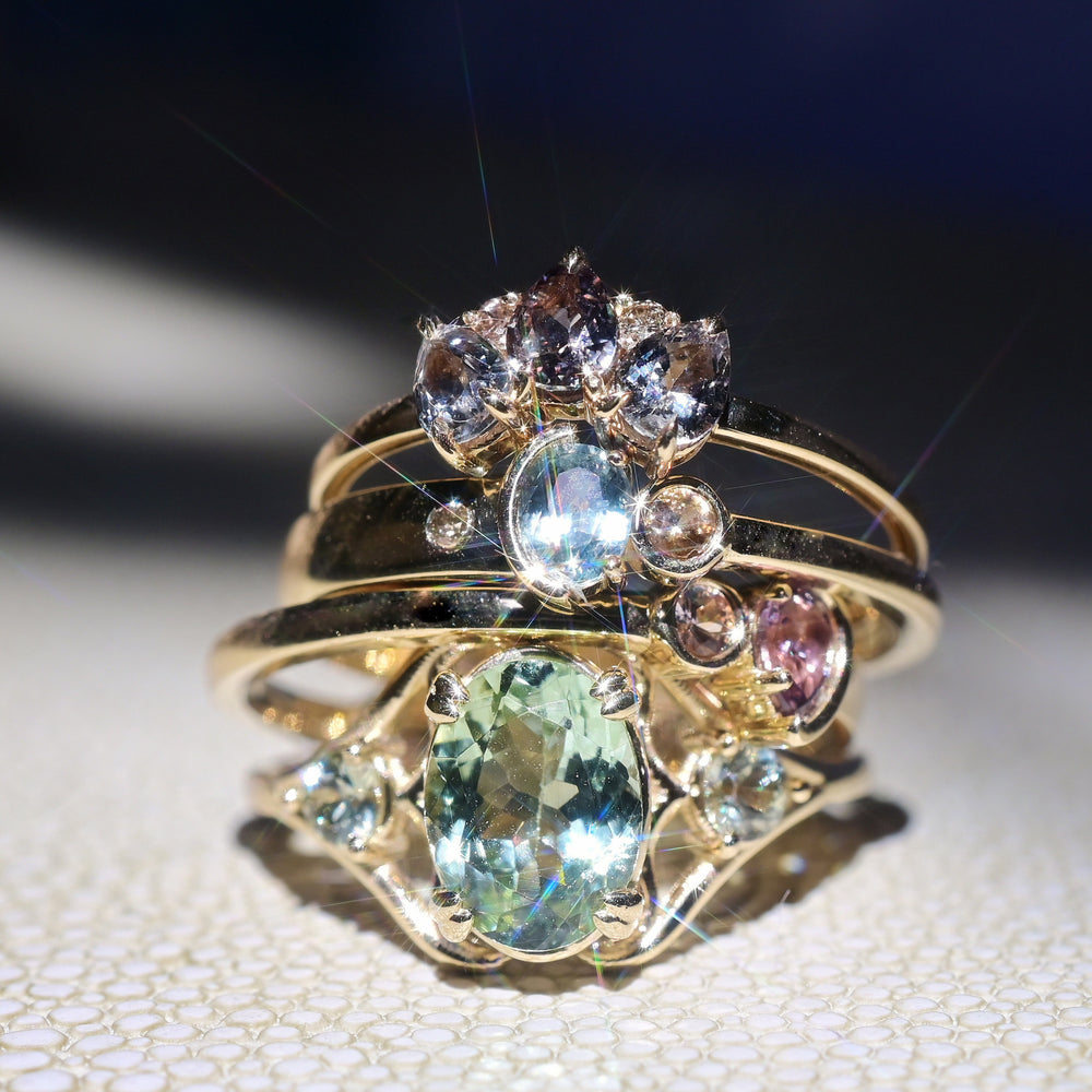 Clova Ring Tourmaline & Sapphire
