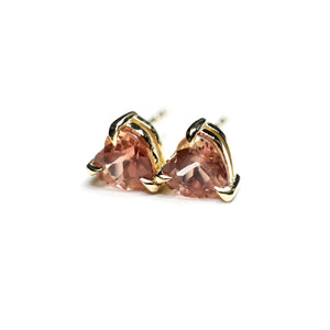 Heart Studs Sunstone