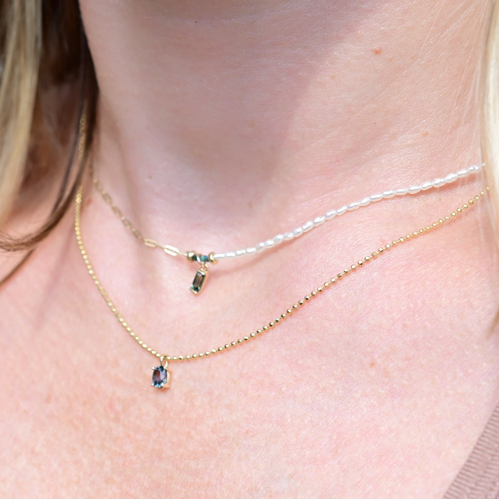 Tiny Dancer Necklace Sapphire