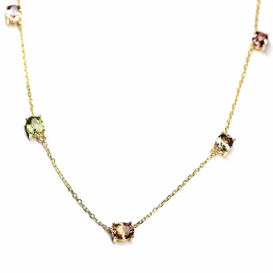 Royal Mile Station Necklace Sapphire