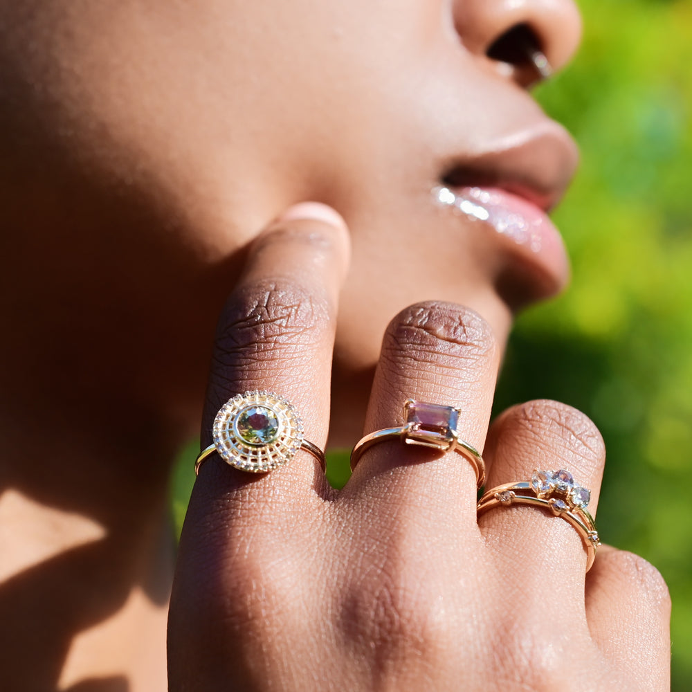 Tantallon Ring Champagne Diamond