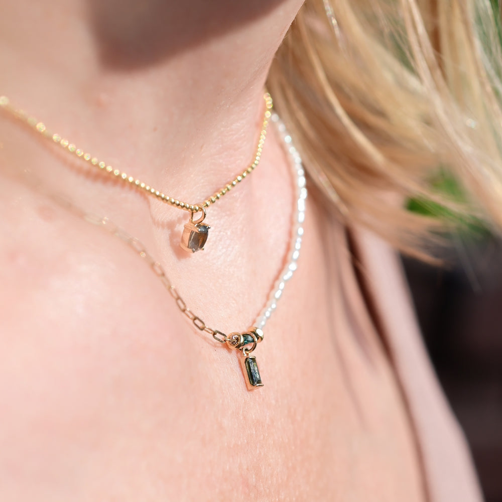 Tiny Dancer Necklace Sapphire