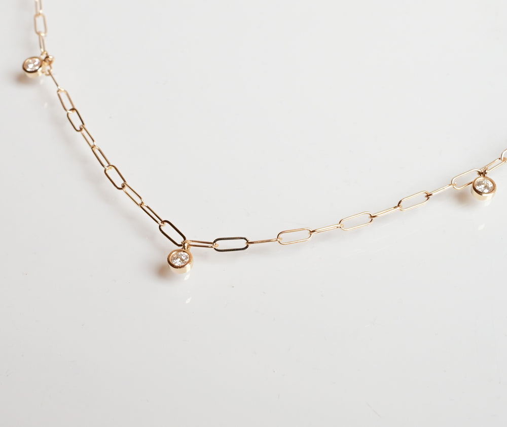 Diamond Spindrift Necklace - Miarante