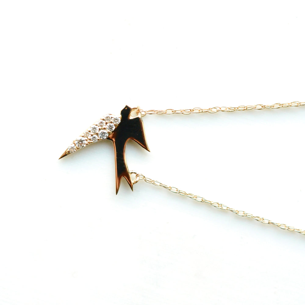 Diamond Swallow Necklace