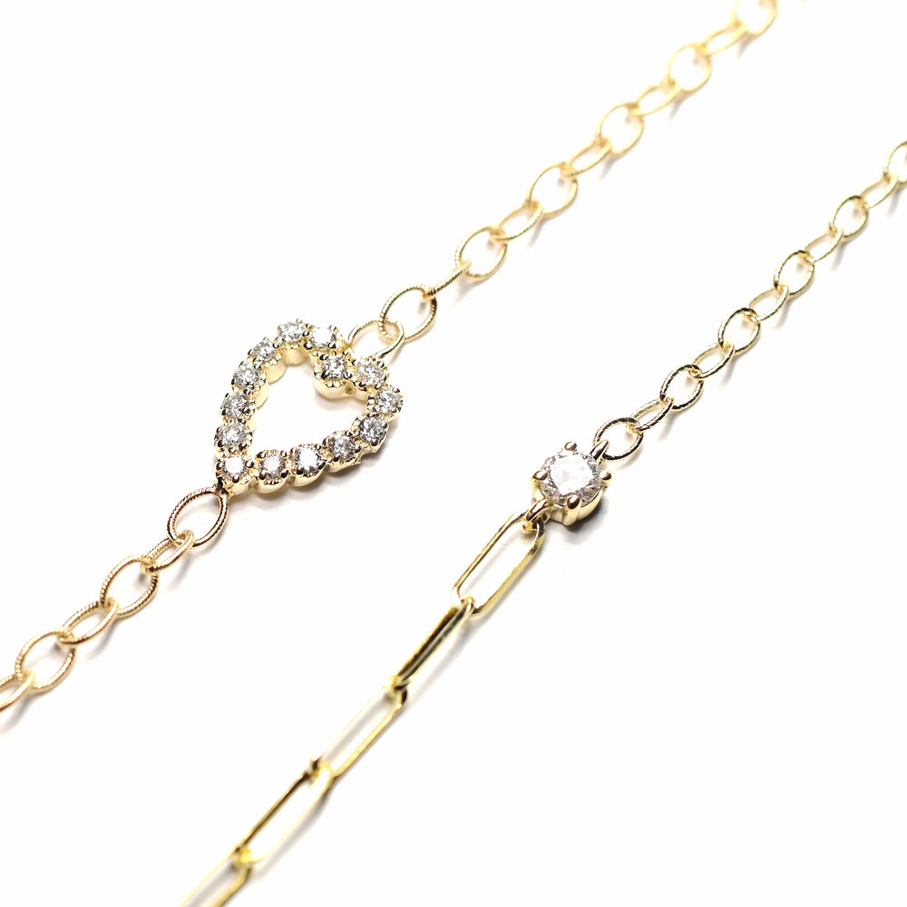 
                
                    Load image into Gallery viewer, Sango Heart Bracelet Diamond
                
            