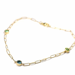 
                
                    Load image into Gallery viewer, Tourmaline Spindrift Bracelet Trio - Miarante
                
            